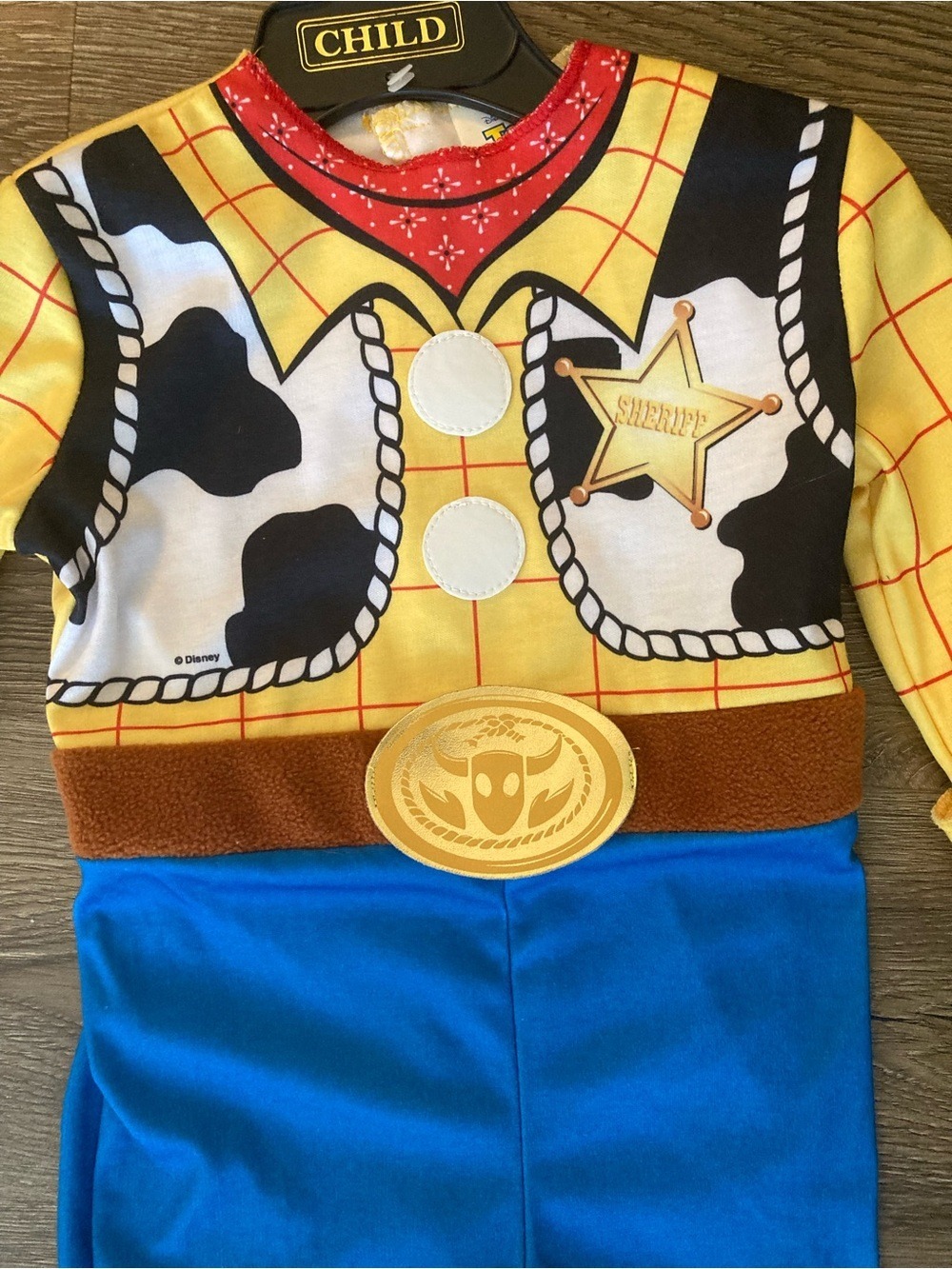 Disney Toy Story Woody Cowboy Kids Costume size 12-18 months - Picture 2 of 7